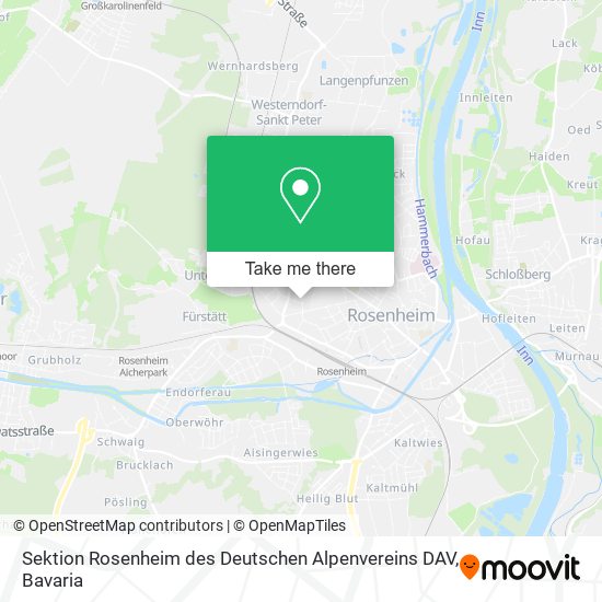 Sektion Rosenheim des Deutschen Alpenvereins DAV map