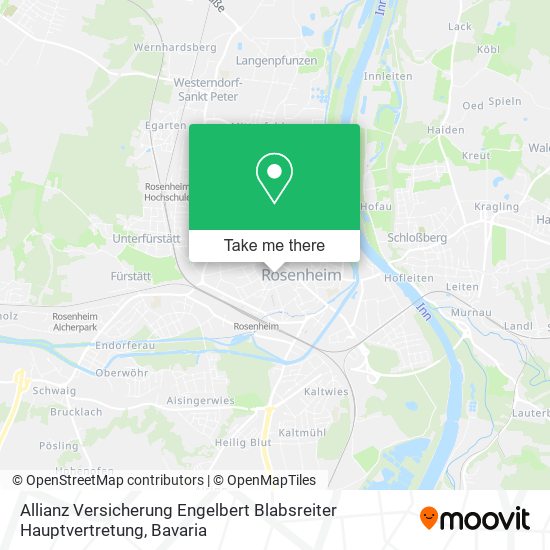 Карта Allianz Versicherung Engelbert Blabsreiter Hauptvertretung
