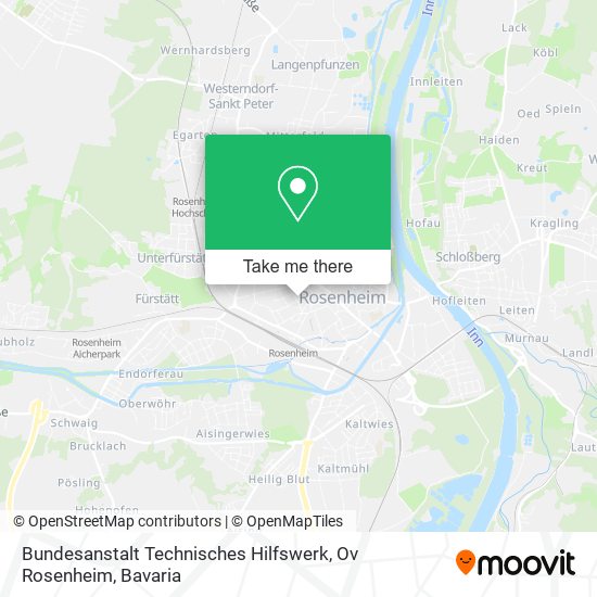 Bundesanstalt Technisches Hilfswerk, Ov Rosenheim map