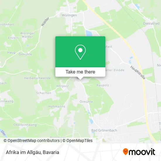 Карта Afrika im Allgäu