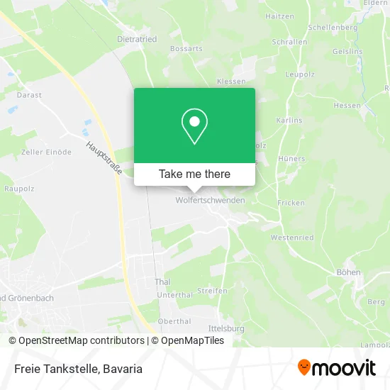 Карта Freie Tankstelle