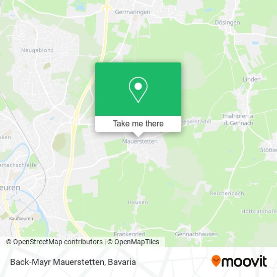 Back-Mayr Mauerstetten map
