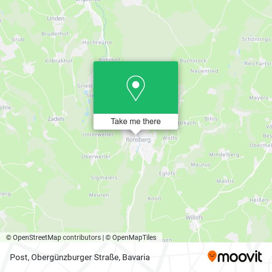 Post, Obergünzburger Straße map