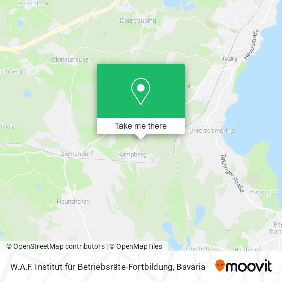 W.A.F. Institut für Betriebsräte-Fortbildung map