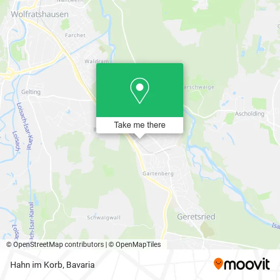 Карта Hahn im Korb