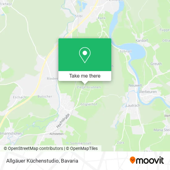Карта Allgäuer Küchenstudio