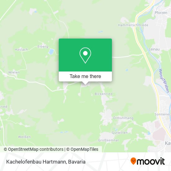 Kachelofenbau Hartmann map