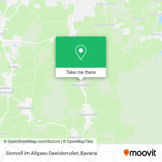 Карта Sinnvoll im Allgaeu Dewiderrufen