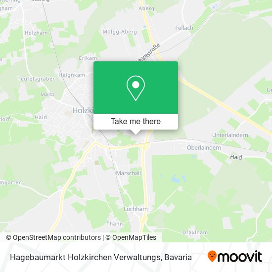 Hagebaumarkt Holzkirchen Verwaltungs map