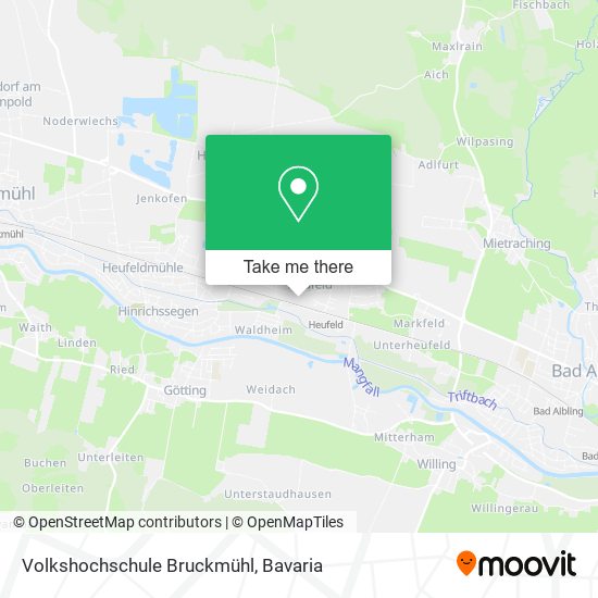 Volkshochschule Bruckmühl map