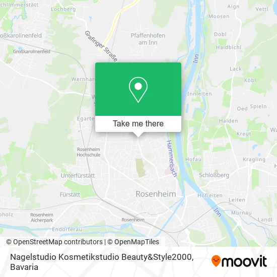 Карта Nagelstudio Kosmetikstudio Beauty&Style2000