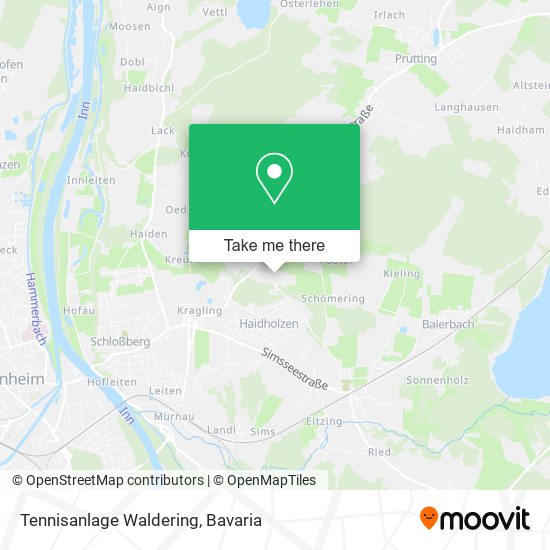 Tennisanlage Waldering map