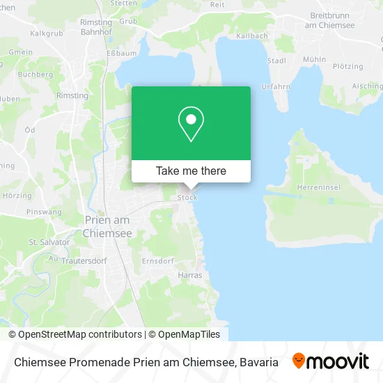 Chiemsee Promenade Prien am Chiemsee map