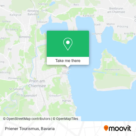 Карта Priener Tourismus