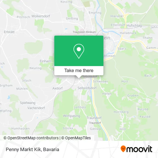 Карта Penny Markt Kik