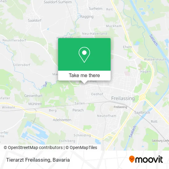 Карта Tierarzt Freilassing