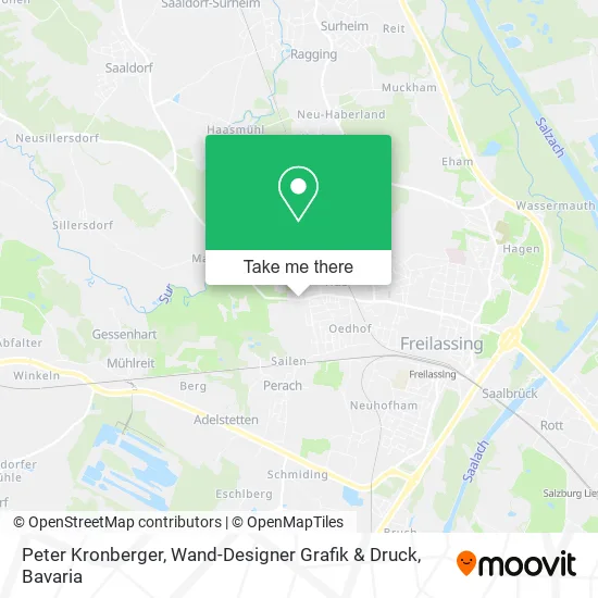 Карта Peter Kronberger, Wand-Designer Grafik & Druck