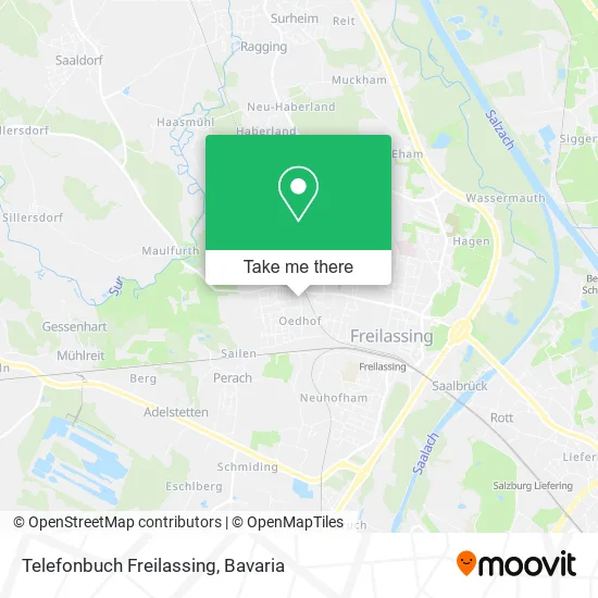 Карта Telefonbuch Freilassing
