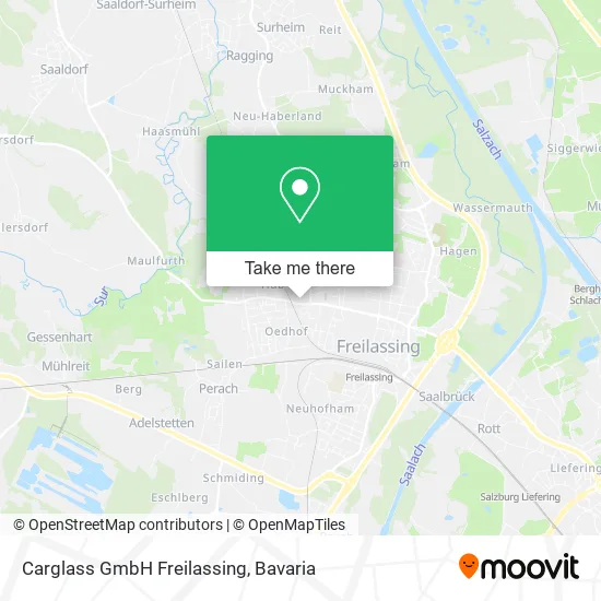 Карта Carglass GmbH Freilassing