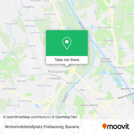 Карта Wohnmobilstellplatz Freilassing