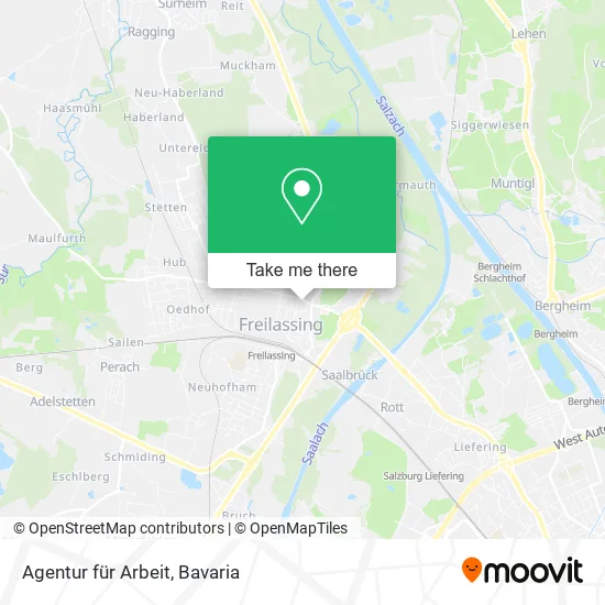 Карта Agentur für Arbeit