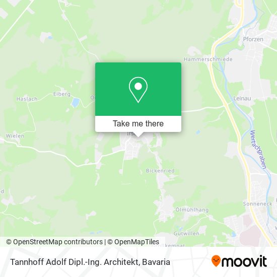 Tannhoff Adolf Dipl.-Ing. Architekt map
