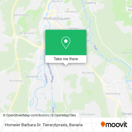 Карта Homeier Barbara Dr. Tierarztpraxis