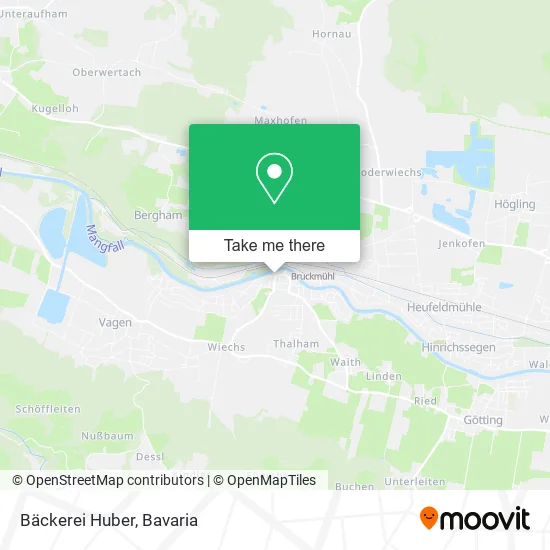 Карта Bäckerei Huber