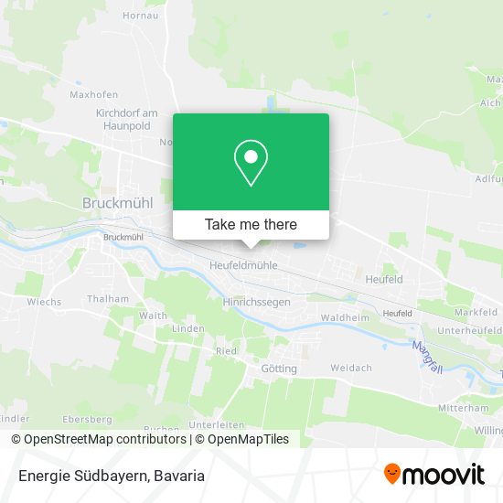 Energie Südbayern map