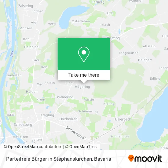 Карта Parteifreie Bürger in Stephanskirchen