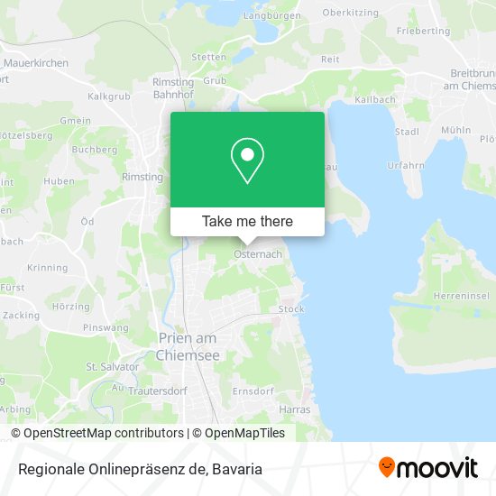 Regionale Onlinepräsenz de map