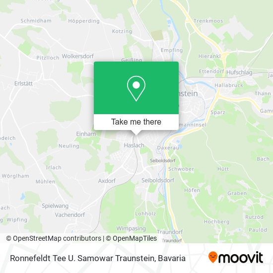 Карта Ronnefeldt Tee U. Samowar Traunstein