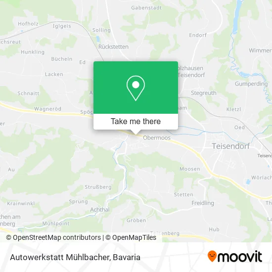 Карта Autowerkstatt Mühlbacher