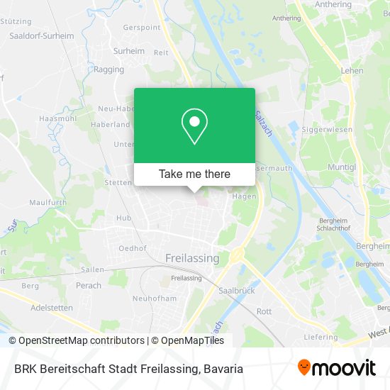 BRK Bereitschaft Stadt Freilassing map