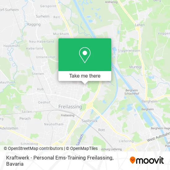 Карта Kraftwerk - Personal Ems-Training Freilassing