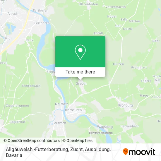 Карта Allgäuwelsh -Futterberatung, Zucht, Ausbildung