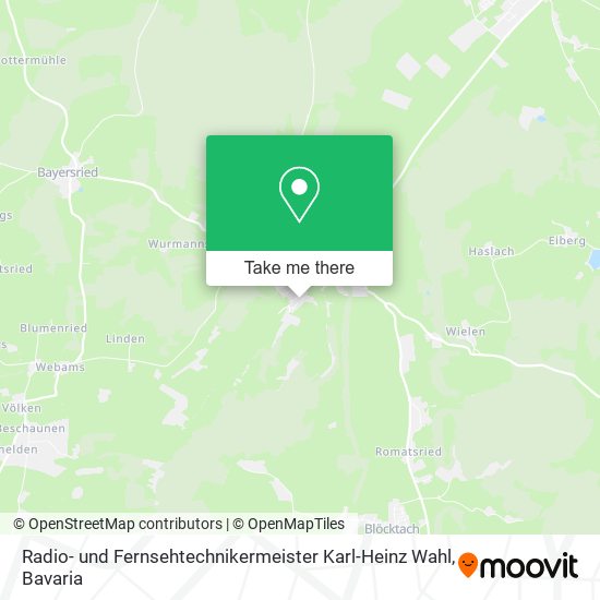 Radio- und Fernsehtechnikermeister Karl-Heinz Wahl map