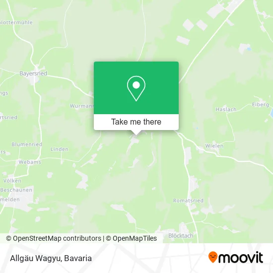 Карта Allgäu Wagyu