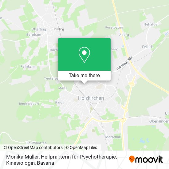 Карта Monika Müller, Heilprakterin für Psychotherapie, Kinesiologin