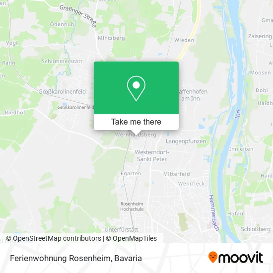 Карта Ferienwohnung Rosenheim