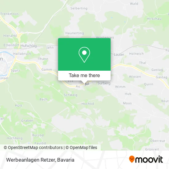Карта Werbeanlagen Retzer