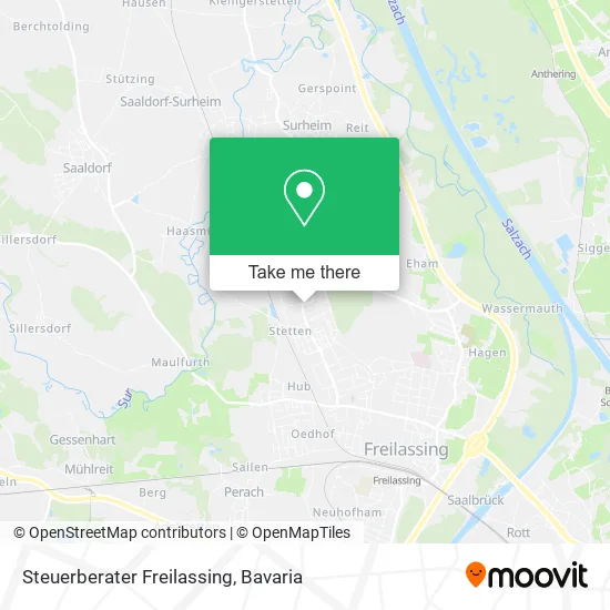 Карта Steuerberater Freilassing