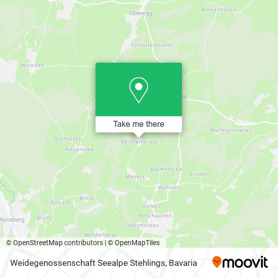 Карта Weidegenossenschaft Seealpe Stehlings
