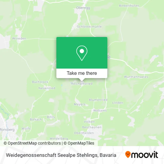 Карта Weidegenossenschaft Seealpe Stehlings