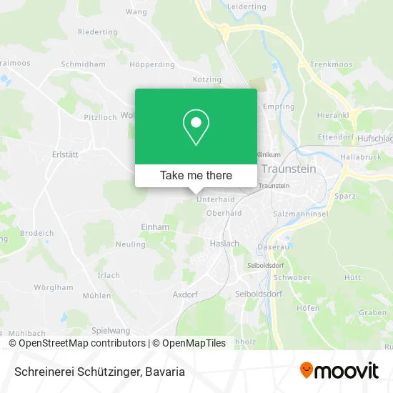 Schreinerei Schützinger map