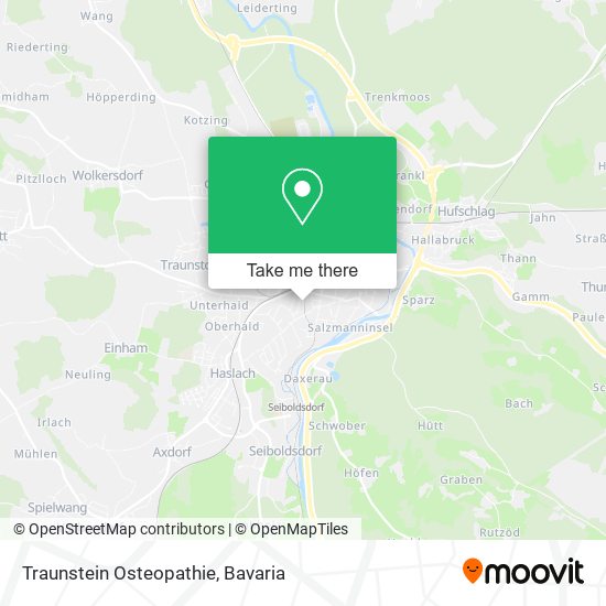 Traunstein Osteopathie map
