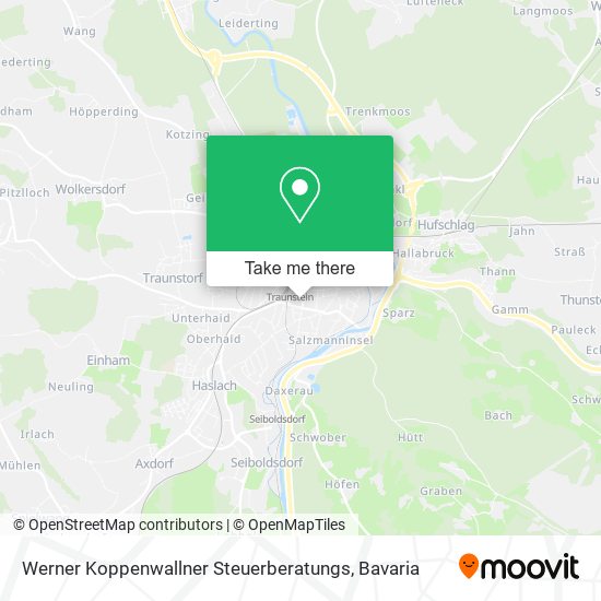 Werner Koppenwallner Steuerberatungs map