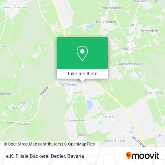 e.K. Filiale Bäckerei Dedler map
