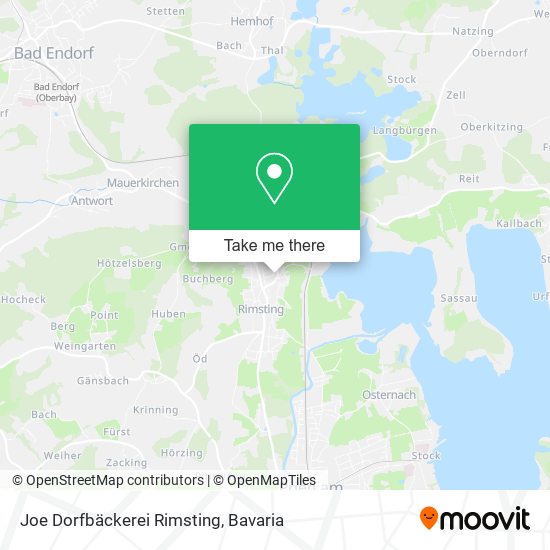 Joe Dorfbäckerei Rimsting map