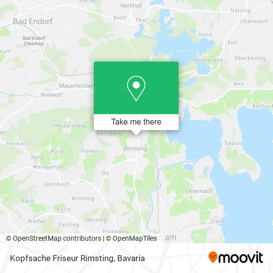 Карта Kopfsache Friseur Rimsting